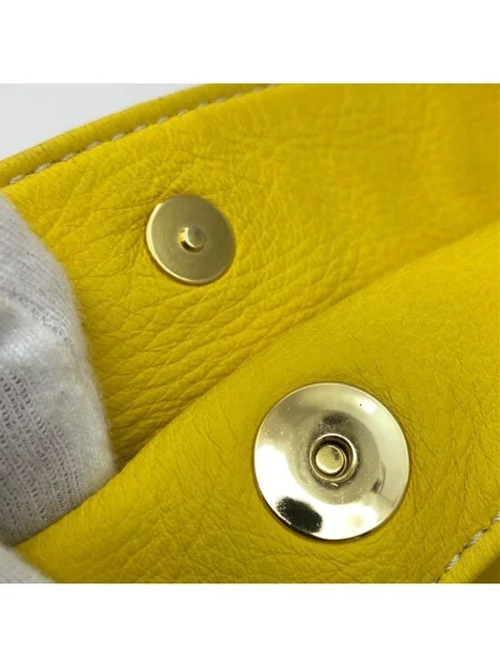 Celine Hand Shoulder Bag Leather Yellow Travel Formal - Picture 10 of 16